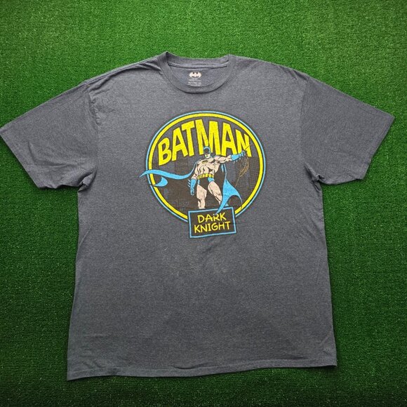 DC Comics Batman Tshirt Mens 3XLT Blue Dark Knight Logo Graphic Superhero Tee - Picture 1 of 7